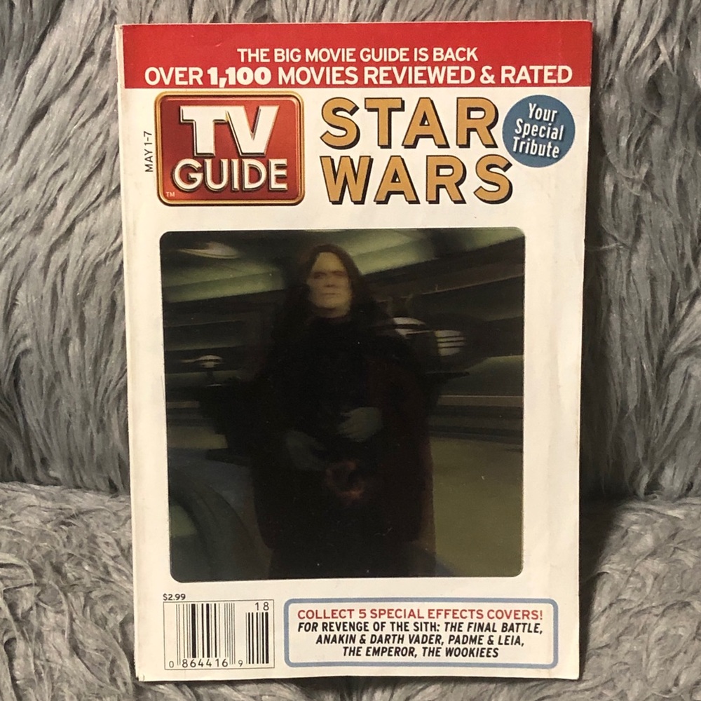 TV Guide May 1 2005 Star Wars Episode III Revenge Of The Sith Emperor Hologram